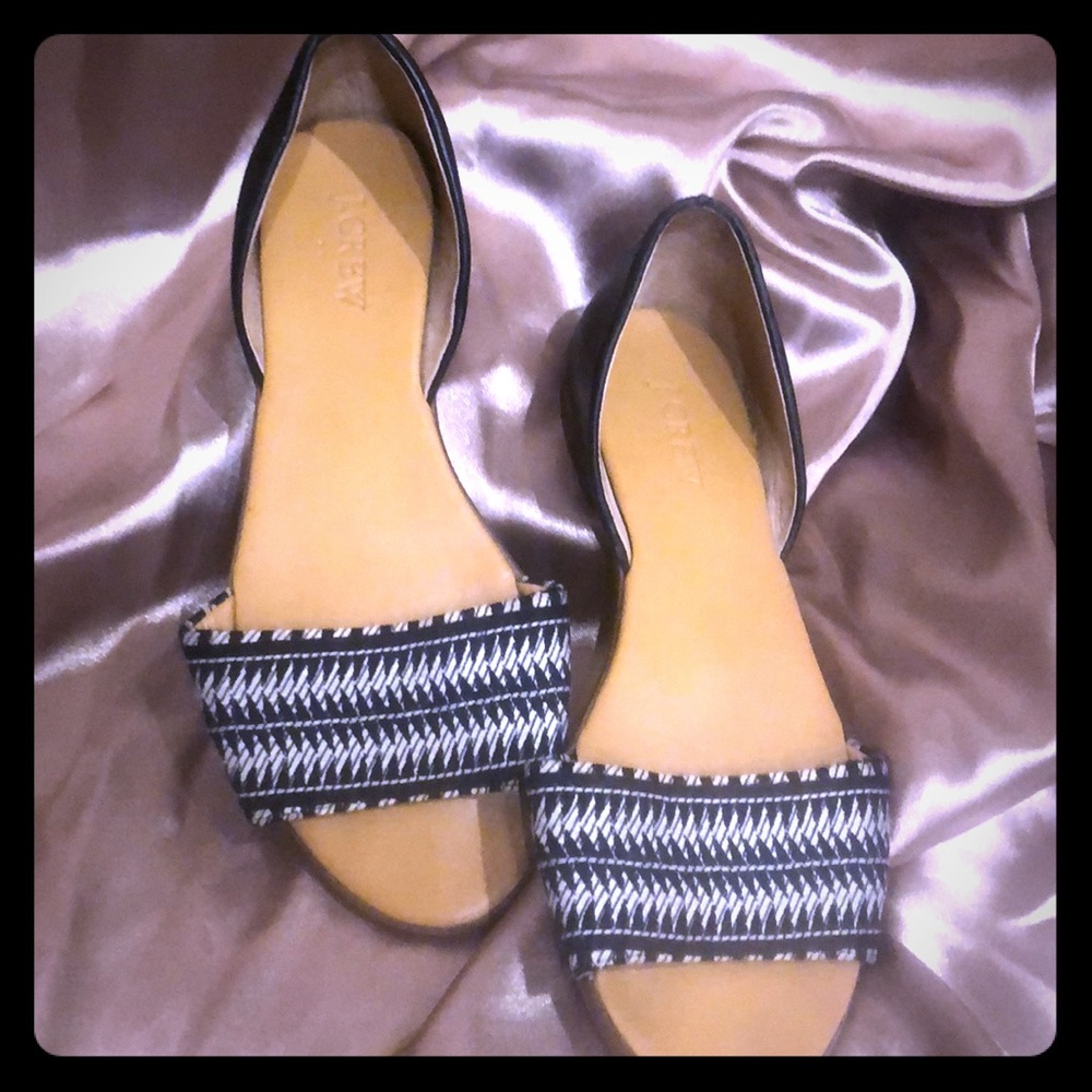 J Crew Flat Sandals
